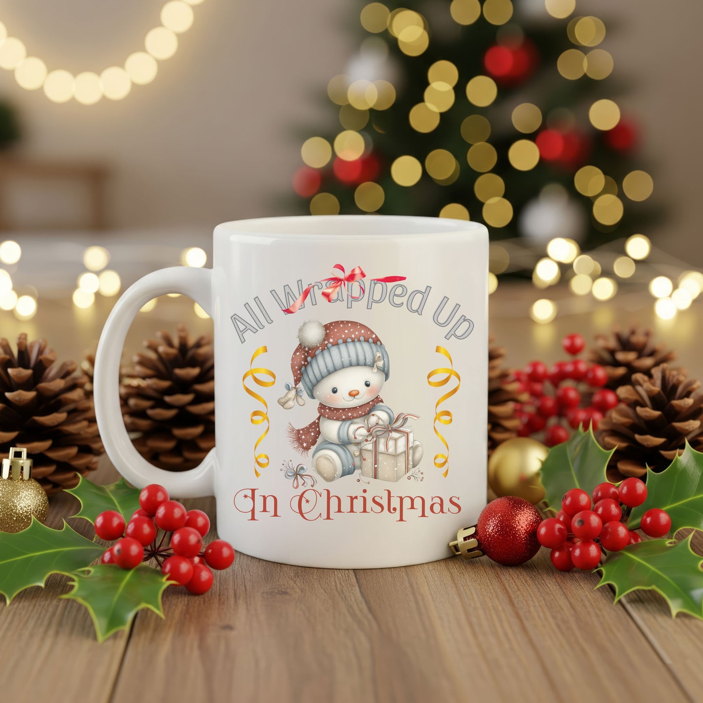 All Wrapped Up In Christmas Mug for Holiday Cheer