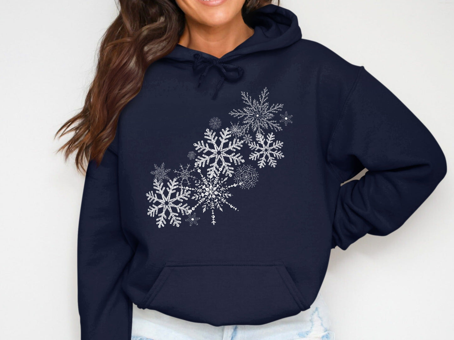 Snowflake Design Winter Hooded Casual Product
