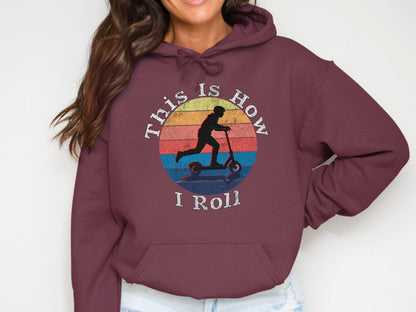 This Is How I Roll Scooter Hoodie Sweatshirt Product