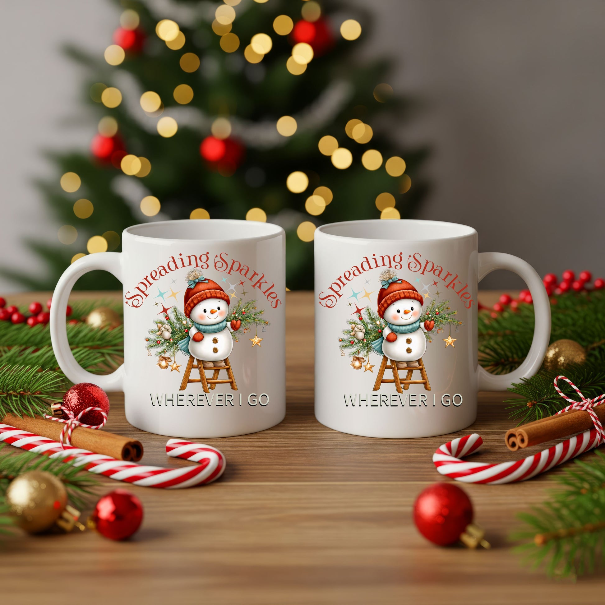 Spreading Sparkles Wherever I Go holiday mug