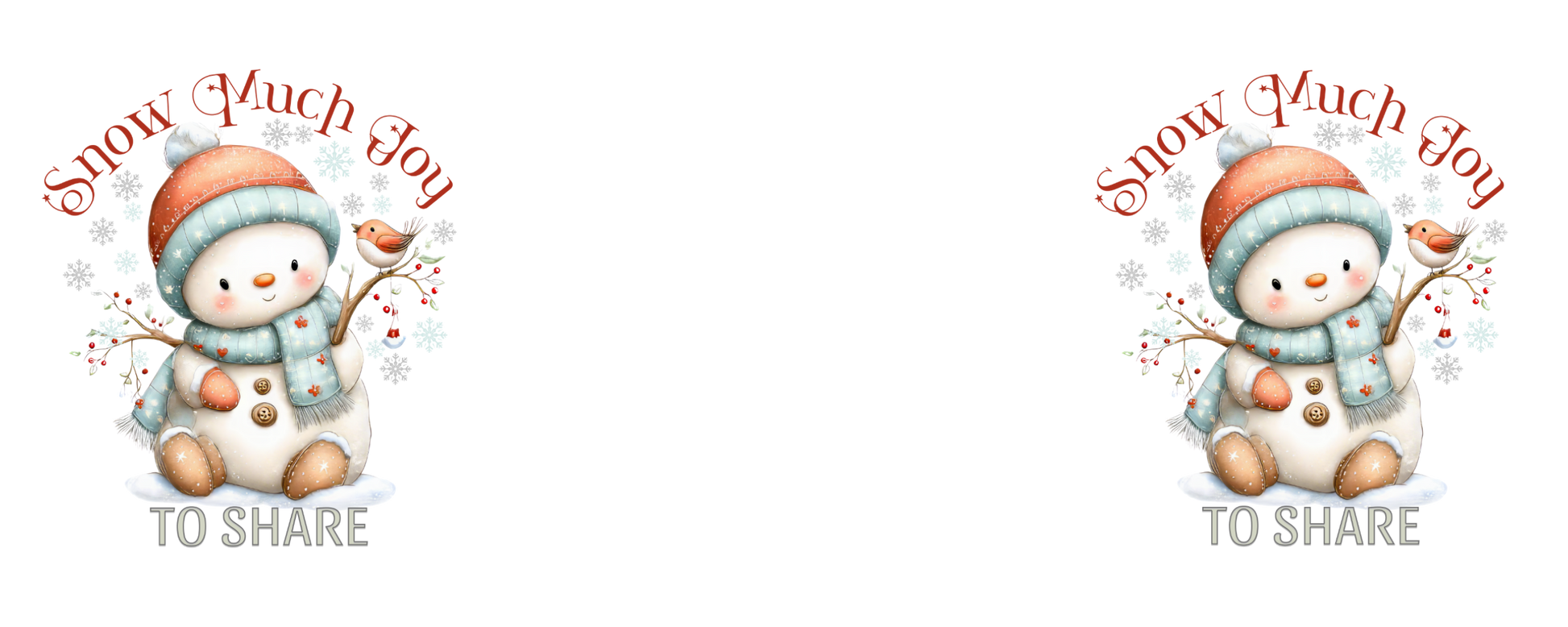 Snow Much Joy To Share Snowman Graphic Design