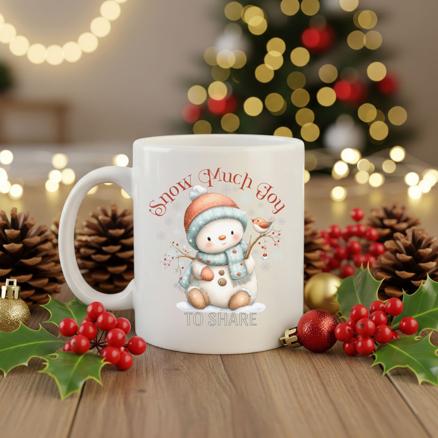 Snow Much Joy To Share Festive Holiday Mug