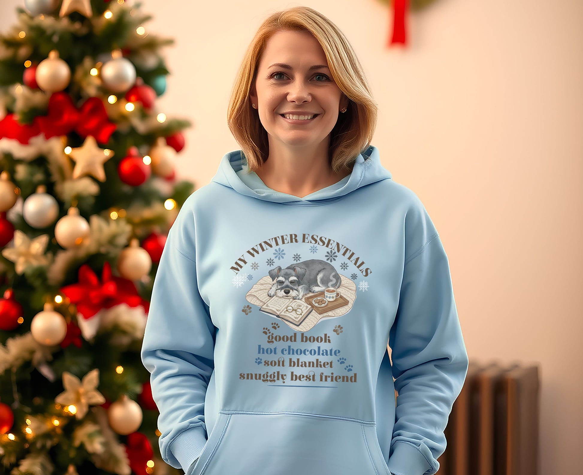 My Winter Essentials Good Book Hot Chocolate Hoodie