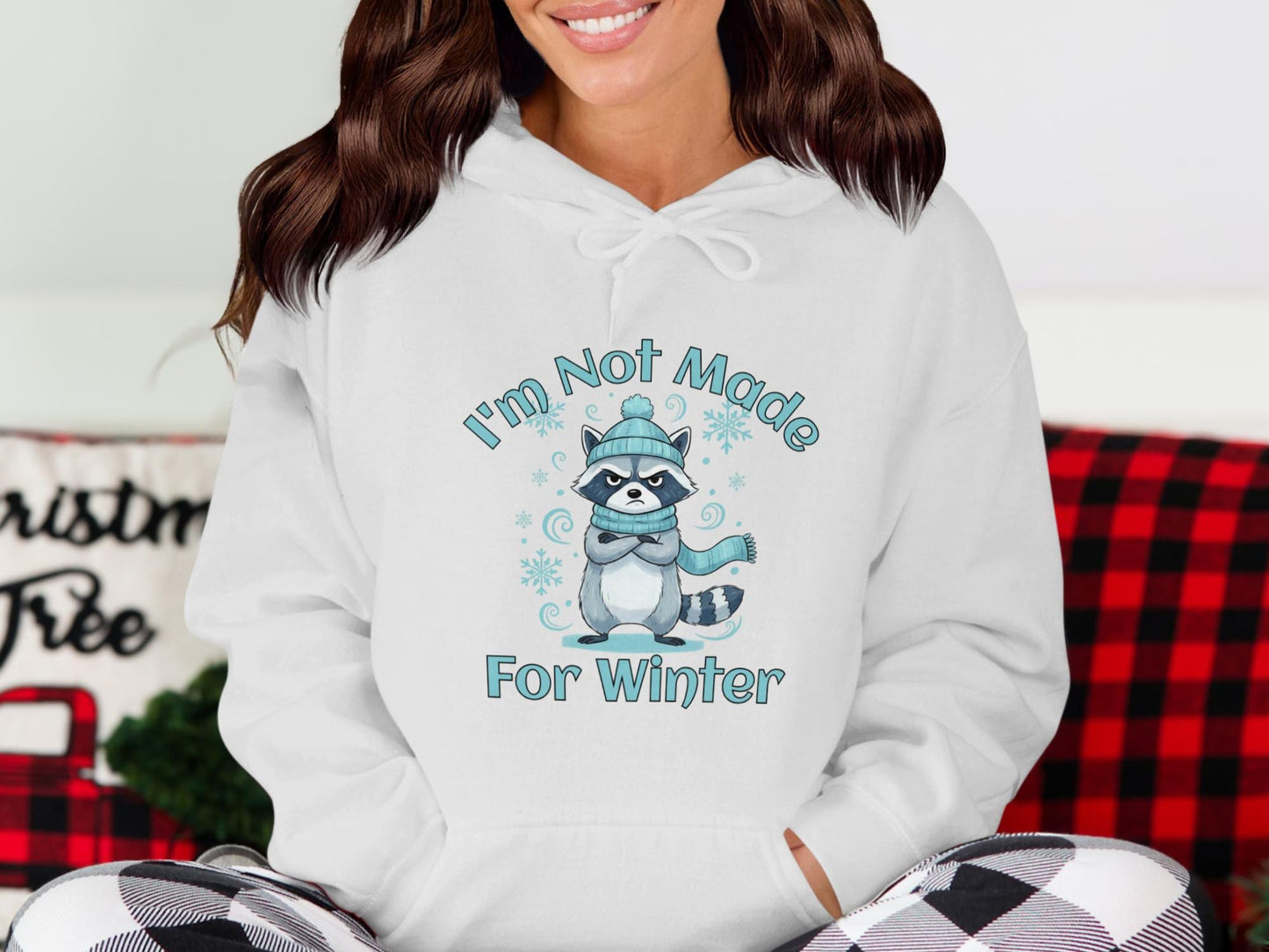 Grumpy Raccoon Hoodie: Funny Winter Hater Sweatshirt