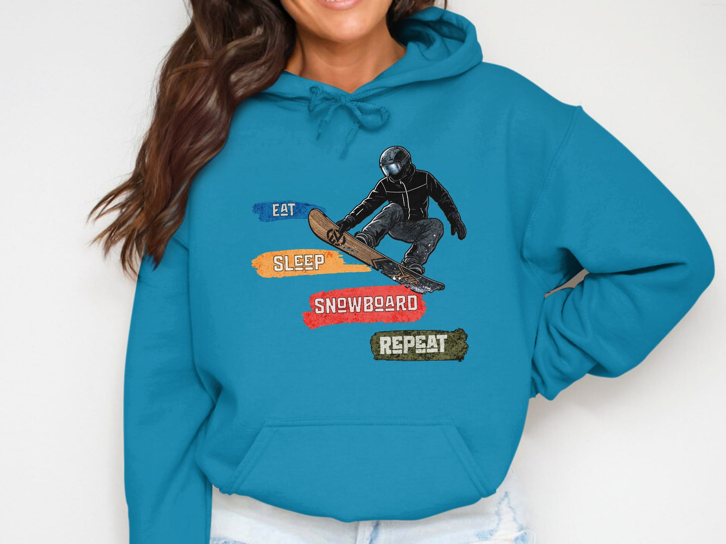 Eat Sleep Snowboard Repeat Hoodie