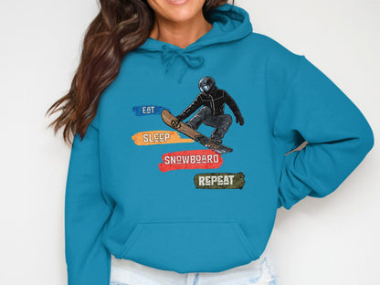 Eat Sleep Snowboard Repeat Hoodie