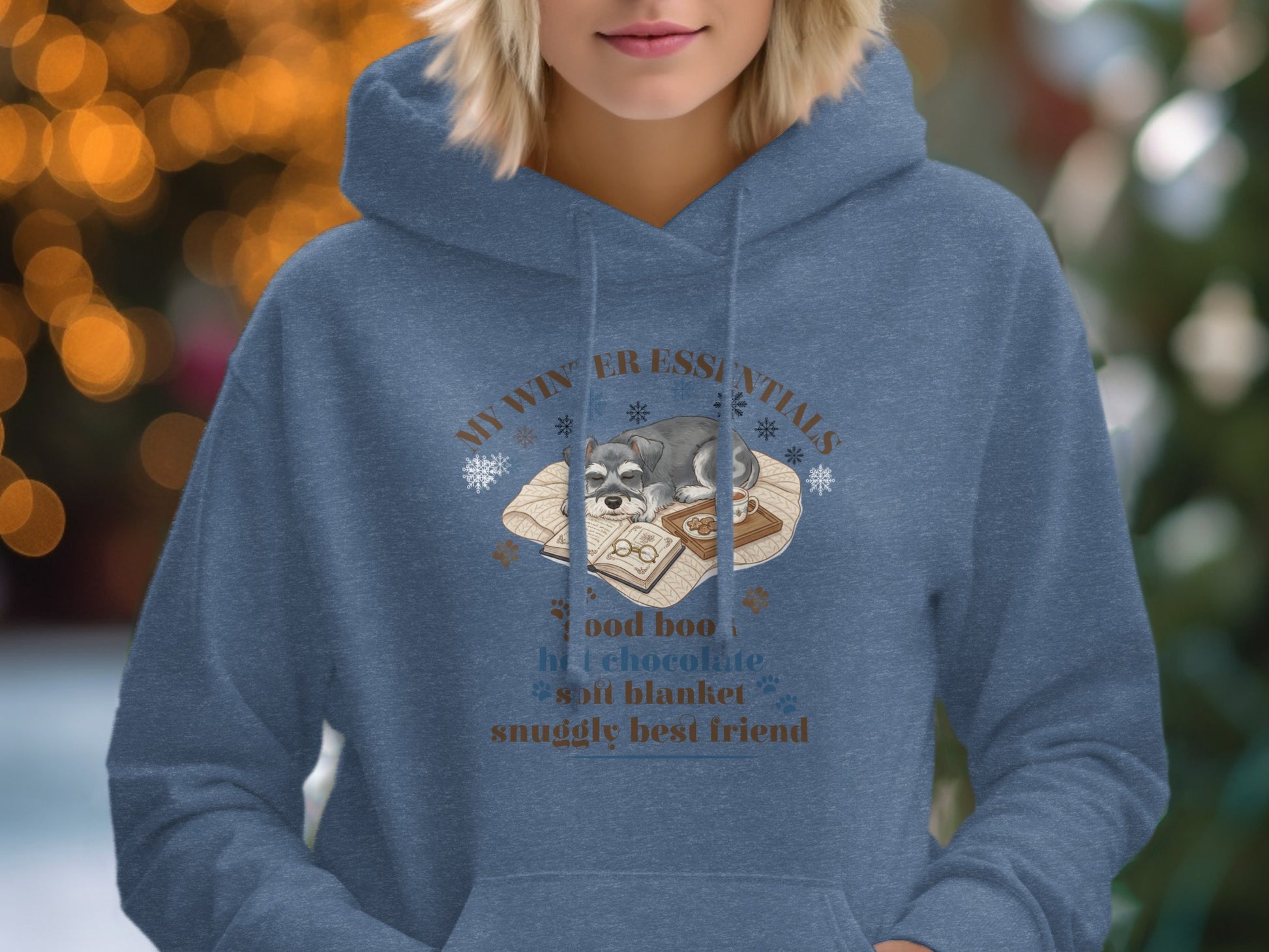 Cozy Winter Essentials Hoodie Snuggle Best Friend