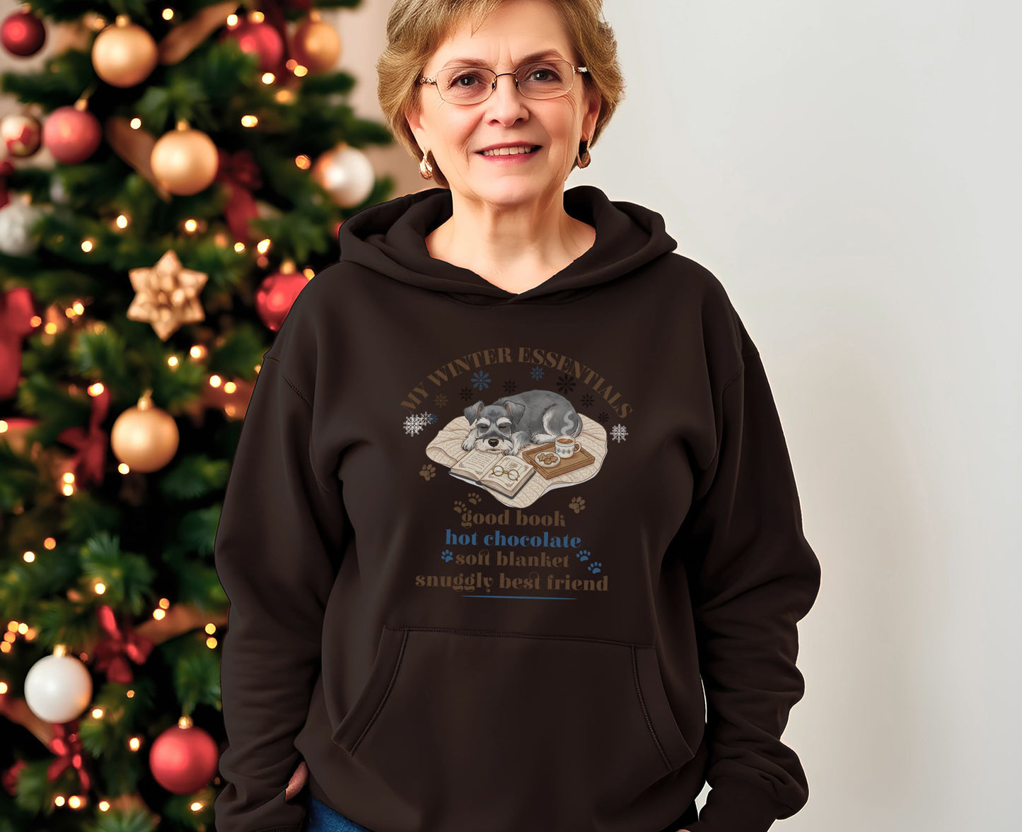 My Winter Essentials Hoodie with Holiday Design