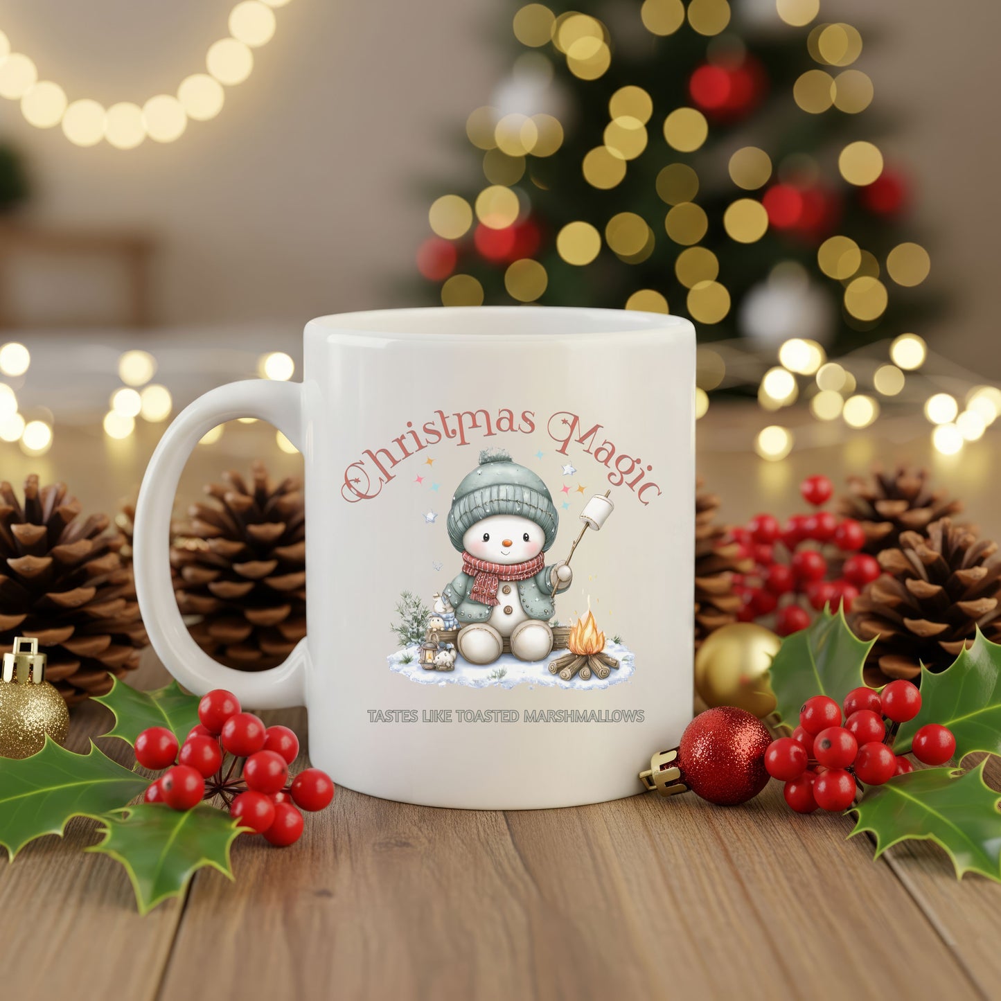 Christmas Magic Tastes Like Toasted Marshmallows Mug