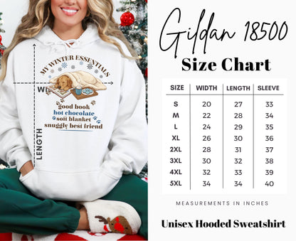 Cozy Winter Essentials Dog Sweatshirt Gildan 18500